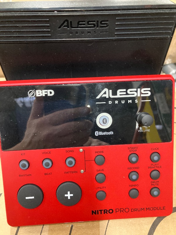 Photo 1 of ***NOT IN ORIGINAL BOX****Alesis Nitro Pro Electric Drum Set with Dual-Zone Quiet Mesh Pads, 500+ Authentic BFD Sounds, Bluetooth, Drumeo, USB MIDI, Double Kick Compatible 699.00