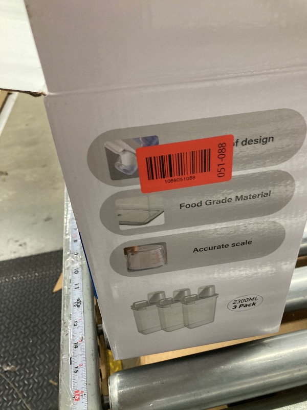 Photo 1 of [3 Pack] Liquid Laundry Detergent Dispenser for Laundry Room Organization and Storage, 78oz Large Capacity Laundry Soap Containers with 12 Removable Labels, BPA Free & PET Plastic Clear