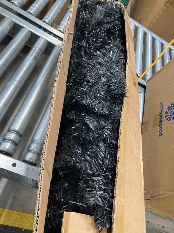 Photo 1 of ***THIS TREE IS BLACK AND DOES NOT COME WITH ANY LIGHTS OR DECOR*** BLACK Christmas Tree 6ft Artificial Christmas Tree, Indoor Holidays Decoration. ***THIS TREE IS BLACK AND DOES NOT COME WITH ANY LIGHTS OR DECOR***