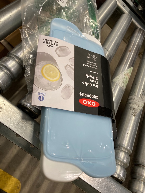 View 1 of ***1 TRAY MISSING**ONLY 1 ICE CUBE TRAY AND LID INCLUDED***OXO Good Grips Ice Cube Tray - 2 Pack White***1 TRAY MISSING**ONLY 1 ICE CUBE TRAY AND LID INCLUDED***