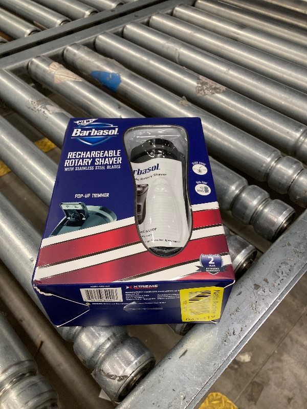 Photo 1 of **MISSING CHARGER WIRE***Barbasol Men's Rechargeable Dry Rotary Shaver with Pop-up Trimmer, Black