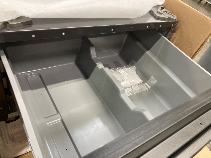 Photo 1 of ***THERES A DENT ON TOP***Samsung Bespoke AI Laundry Combo Pedestal with Storage Drawer, Brushed Black, WE702NB/US***THERES A DENT ON TOP***