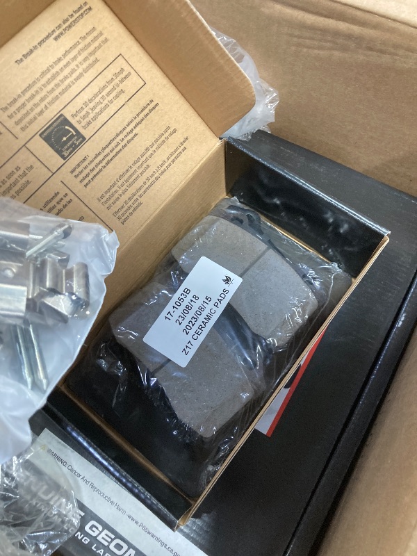 Photo 1 of Power Stop CRK8758 Z17 Rear Coated Rotor Kit-Coated Brake Rotors, Ceramic Brake Pads For Dodge Durango 2018-2023, Jeep Grand Cherokee 2018-2021 [Model Specific]