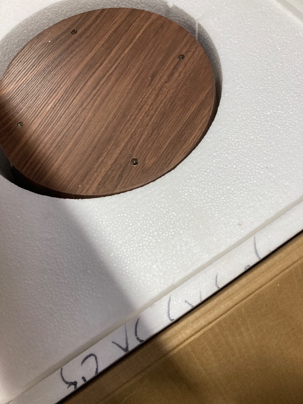 Photo 1 of ***NO TABLETOP**ONLY THE BASE***Round Dining Room Table for 4, 43'' Modern Farmhouse Kitchen Table with Round Pedestal, for Kitchen, Living Room, Cafe,Small Spaces, Apartment Wood***NO TABLETOP**ONLY THE BASE***