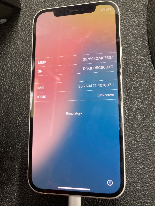 Photo 1 of (LOCKED ) Apple iPhone 12, 64GB, White - Fully Unlocked (Renewed)