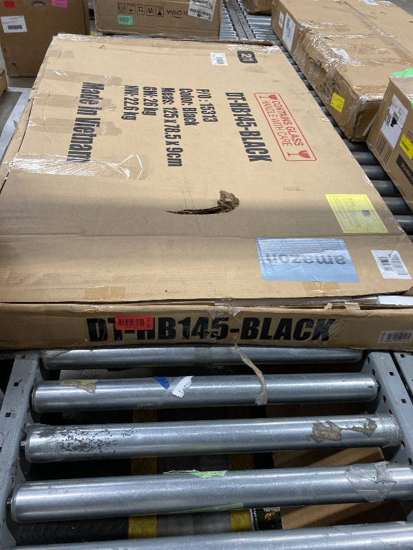 Photo 1 of *** The photo is only to the reference**SHW Mission 40-Inch Home Office Computer Desk Crystal, Black