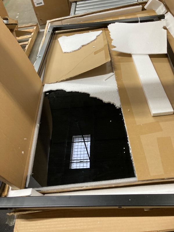 Photo 1 of *** The photo is only to the reference**SHW Mission 40-Inch Home Office Computer Desk Crystal, Black