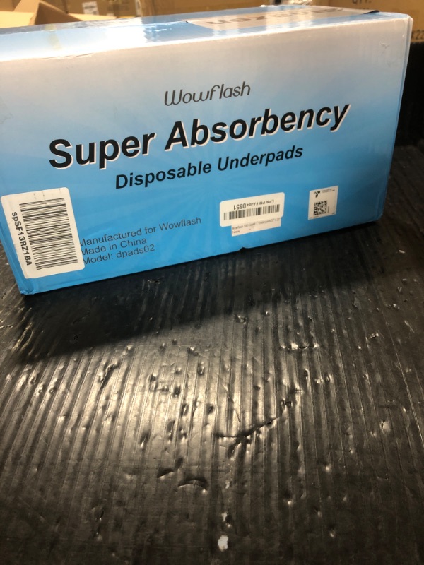 Photo 1 of 100 Count 22” x 22” Super Absorbency Disposable Underpads, Leakproof Quick Drying Disposable Pads for Baby, Puppy and Adults, Puppy Pads, Cat Pee Pads for Dogs, Potty Puppy Training Pads
