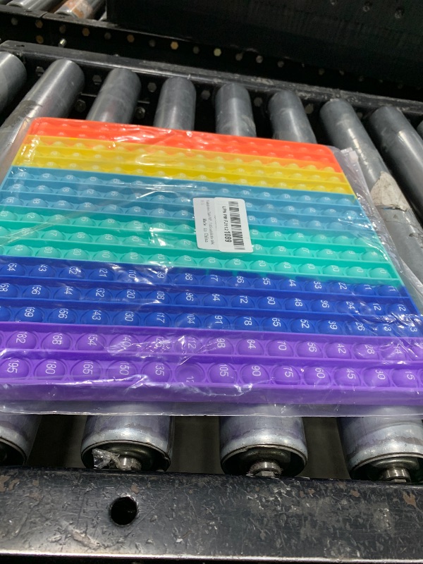 Photo 2 of Rainbow Math Multiplication Game Toy - Push P0PP Restless Toy Bubble Game for Learning Multiplication Calculation Operations [15x15 Table]