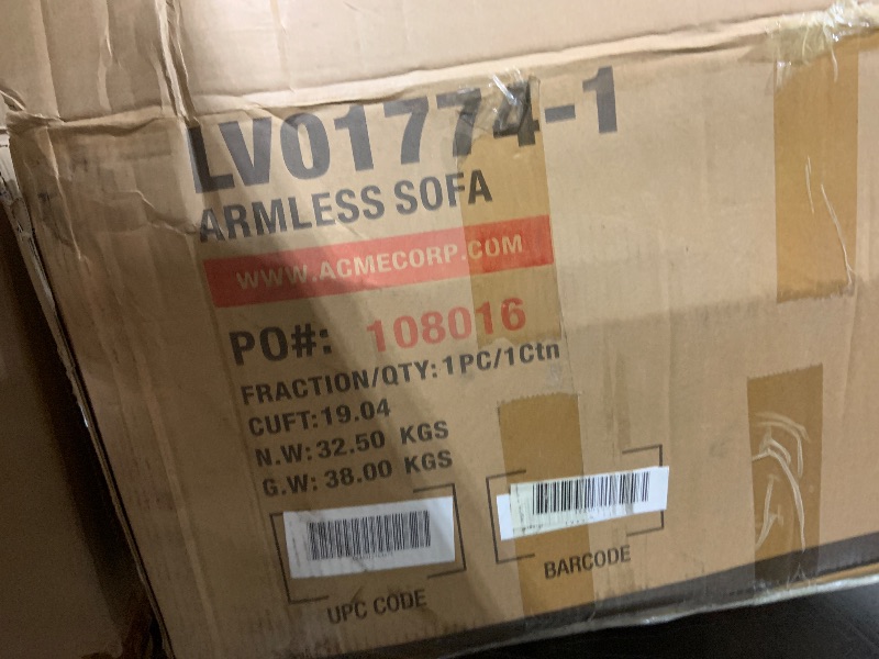 Photo 1 of *INCOMPLETE** lv01774-1 armless sofa