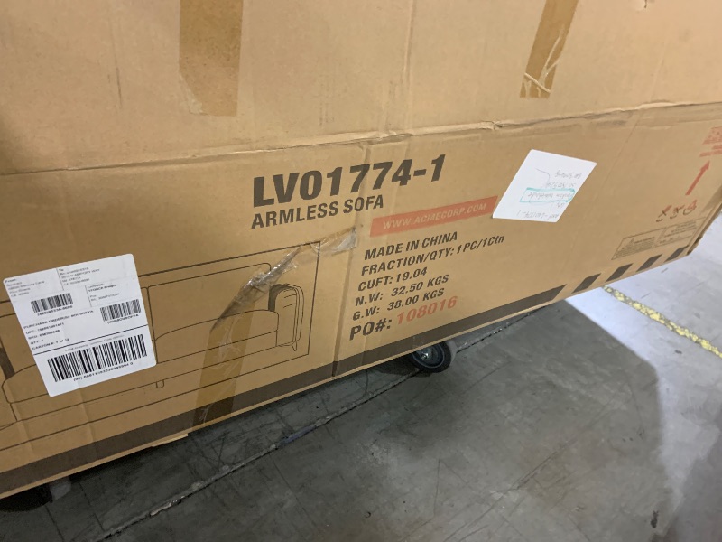 Photo 1 of *INCOMPLETE** lv01774-1 armless sofa