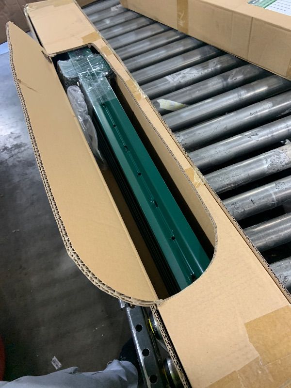 Photo 1 of (4 Sizes: 4-5-6-7 Feet) LADECH 4 Feet Sturdy Duty Metal Fence Post with 20 Zip Ties – Garden U Posts for Fencing (4 Feet - Heavy - Set 10)