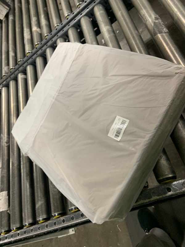 Photo 1 of 4 Pack Clothes Storage Bins with Metal Frame - Linen Fabric Foldable Stackable Container Organizer Set with Clear Window & Carry Handles & Zippers (Dark Gray, 19.7"x15.7"x13")