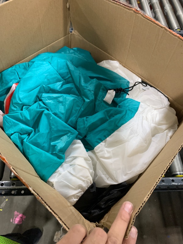 Photo 1 of 12 Ft by 6 Ft Giant Christmas Inflatables Snowman Outdoor Decorations, Blow Up Snowman Holds Candy Cane Built-in Rotating Colorful Lights Christmas Decorations Outdoor Yard Lawn Garden Holiday Party