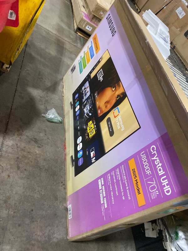 Photo 1 of Samsung 70-Inch Class Crystal UHD U8000F 4K Smart TV (2025 Model) Endless Free Content, Crystal Processor 4K, MetalStream Design, Knox Security, Alexa Built-in