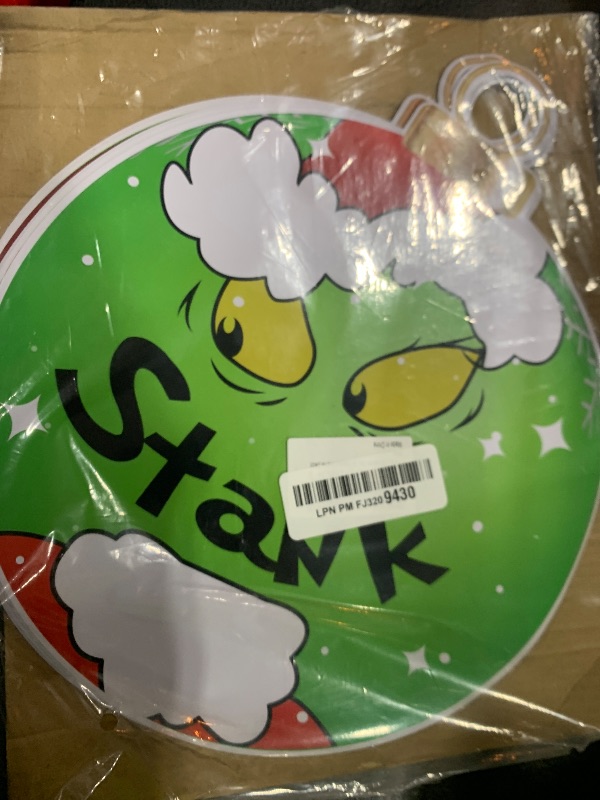 Photo 1 of 11-Inch Christmas Garage Door Decorations Magnets, 9pcs Merry Grinchmas Ball Garage Magnet Stickers, Magnetic Christmas Ornament Decals for Car Refrigerator Indoor Outdoor Holiday Decor