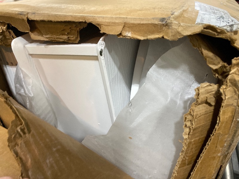 Photo 3 of JIAWORLDER Solid Wood Rotating Bookshelf Tower, 5 Tier Spinning Bookcase with Drawer, 72" Floor Standing Revolving Bookshelf on Wheels, Corner Bookcase for Small Space, White