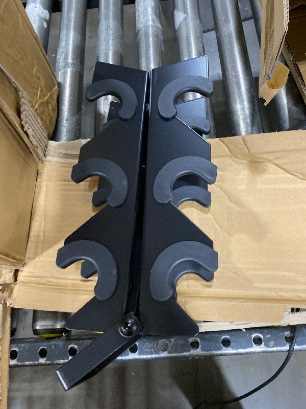 Photo 1 of Dumbbell Rack Weight Rack, Moving The Hand-Held Portable Tower Shape Pure Steel 4Tier Tree Stand Vertical Dumbbell Weight Rack For Home Gym Workout (Black 30X10X65Cm)