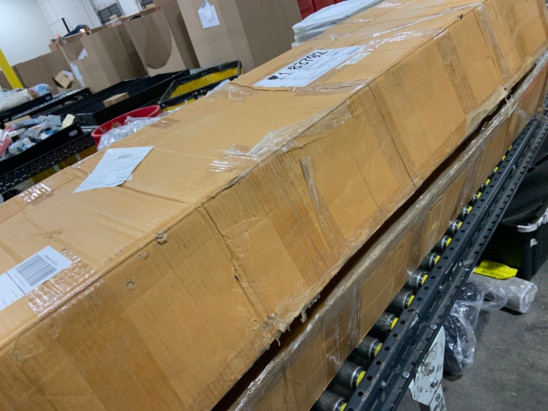 Photo 1 of Benjara 72 Inch TV Media Entertainment Console, 2 Doors, White, Black, Acacia Wood, Iron and MDF