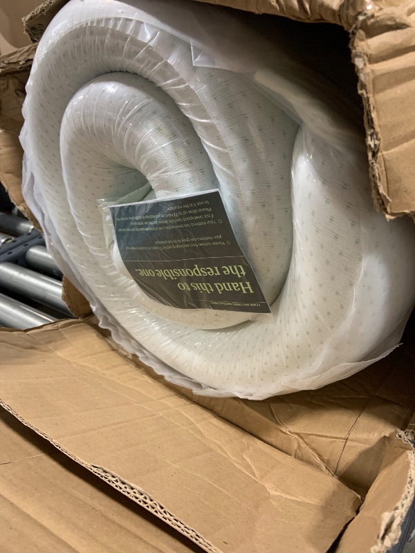 Photo 1 of ZINUS  queen  Green Tea Memory Foam Mattress [New Version], Fiberglass free, Medium Firm Feel, Zoned Pressure Relief, Certified Safe Foams & Fabric, Mattress in A Box