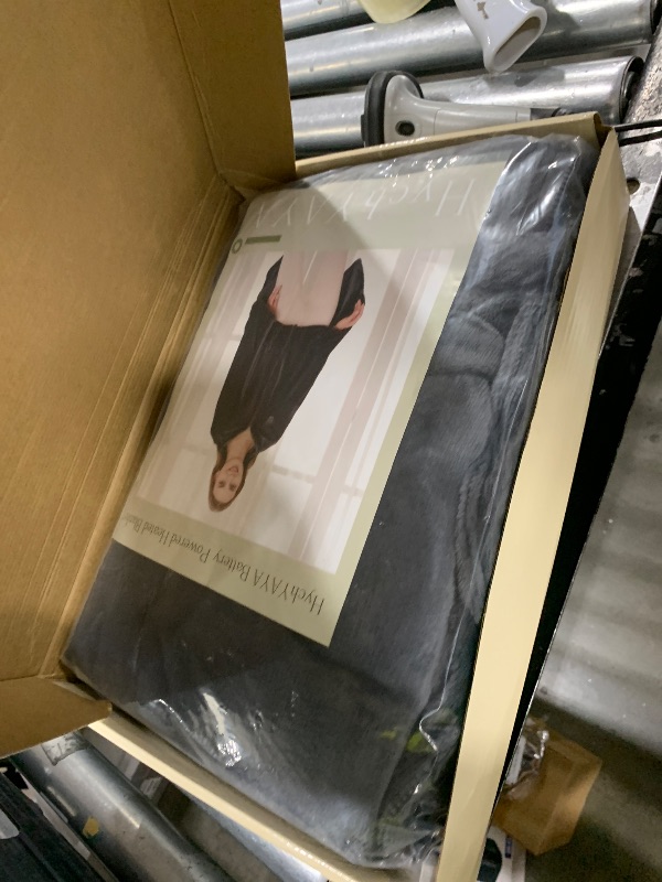 Photo 1 of HychYAYA Cordless Portable Heated Blanket Battery Operated, 20000mAh Battery Rechargeable Heated Blanket with 3 Heating Levels, 70"x40" USB Wearable Electric Blankets for Camping, Home, Office, Car.