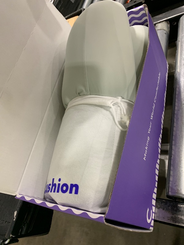 Photo 1 of C CUSHION LAB Deep Sleep Pillow, Patented Ergonomic Contour Design for Side & Back Sleepers, Orthopedic Cervical Shape Gently Cradles Head & Provides Neck Support & Shoulder Pain Relief - Calm Grey