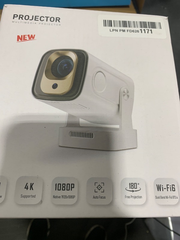 Photo 1 of [ Auto Focus / Keystone ] Smart Projector with Wifi and Bluetooth 5.4, SALANGE 1080P Native Projectors 4K, Short Throw Projector w Built in Apps, Android 11, Mini Portable Proyector HY260pro