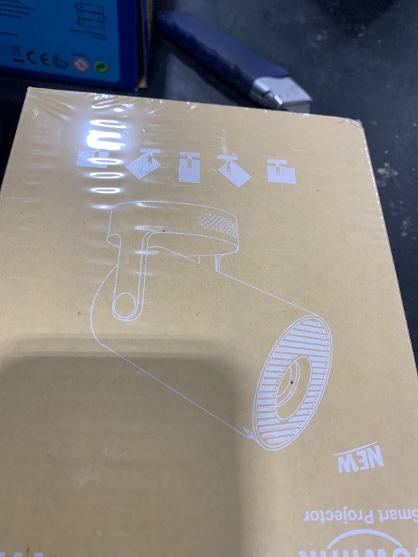 Photo 1 of [Built-in Apps & 2025 Upgraded] Mini Projector with WiFi 6 and Bluetooth 5.4 Support 4K 1080P Auto Keystone 180° Rotatable Projector Portable Compatibile with HDMI/TV Stick/Memory Stick/Laptop, White