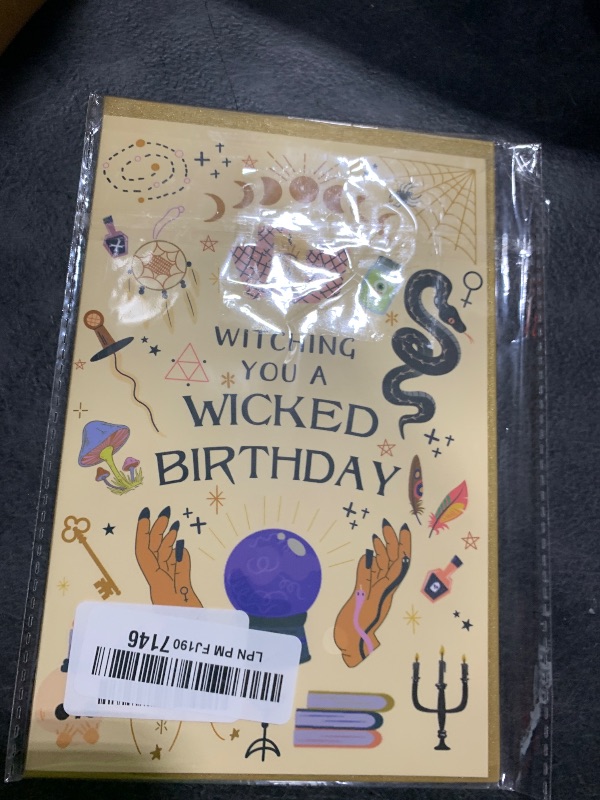 Photo 1 of "WITCHING YOU A WICKED BIRTHDAY"  Birthday Card