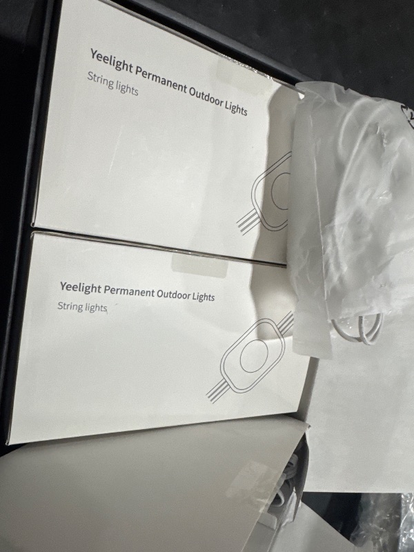 Photo 1 of YEELIGHT Smart Outdoor Permanent String Light, 100 Ft, 20+ Lighting Effect, RGB LED, Music Sync, APP Control for DIY, IP67 Waterproof, Lighting Decoration for Eaves/Halloween/Christmas/Party/Holiday