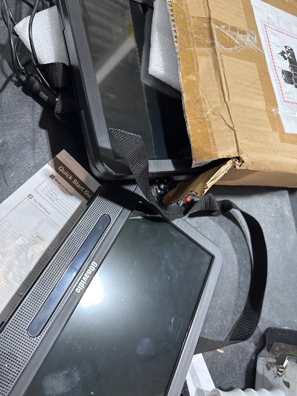 Photo 1 of 10.1" Portable DVD Players for Car with HDMI Input, 5-Hour Battery, 2 Headphones, Dual Car DVD Players for Back Seat Support USB/TF Card, Last Memory, Play Same/Different Movies, Region Free
