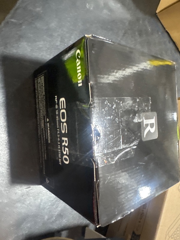 Photo 1 of Canon EOS R50 Mirrorless Camera RF-S18-45mm F4.5-6.3 is STM Lens Kit, 24.2 Megapixel CMOS (APS-C) Sensor, 4K Video, Hybrid Camera, Photo and Video, Vlogging, Content Creator, RF Mount, Black