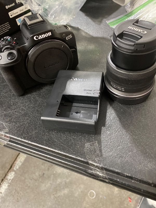 Photo 1 of Canon EOS R50 Mirrorless Camera RF-S18-45mm F4.5-6.3 is STM Lens Kit, 24.2 Megapixel CMOS (APS-C) Sensor, 4K Video, Hybrid Camera, Photo and Video, Vlogging, Content Creator, RF Mount, Black