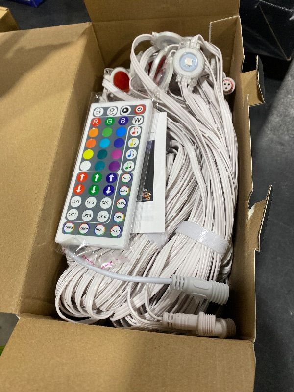 Photo 1 of MuliVid 200Ft Permanent Outdoor Lights for House, RGB Halloween House Light Outdoor with Remote APP Control,IP67 Waterproof for Outside Decorations?Eaves Lights for Christmas, Holiday, Party, Daily