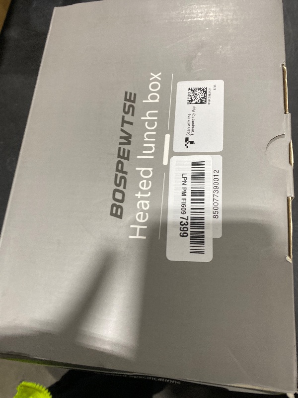 Photo 1 of BOSPEWTSE Cordless Heated Lunch Box, Smart Timer Automatic Heating Food Warmer for Adults, 5.5-Cup Portable Electric Lunch Container with Handheld Insulated Bag