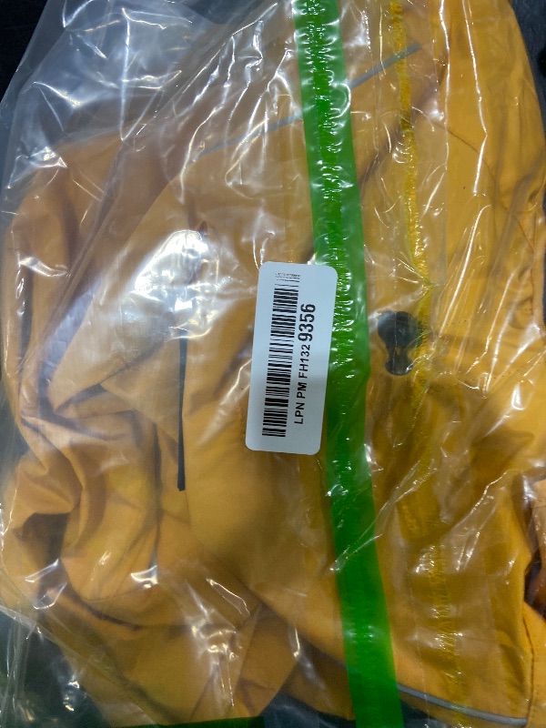 Photo 1 of Tuff Pupper Waterproof Dog Raincoat | Full-Body Windproof Rain Jacket for Dogs | Reflective Strips | Breathable Mesh Lining | Adjustable Fit | Leash Port | Small Medium Large XL XXL Dogs (Yellow, M)