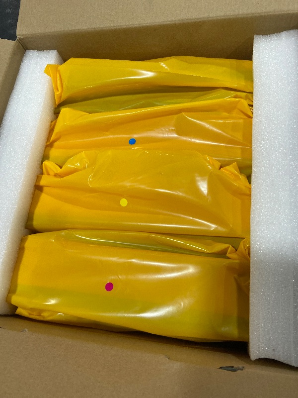 Photo 1 of 046 Toner Cartridge Set (4-Pack, Black, Cyan, Magenta, Yellow) Compatible 046 High Yield Toner Replacement for 046 Toner Cartridges Color Image Class MF735Cdw MF731Cdw MF733Cdw Printer