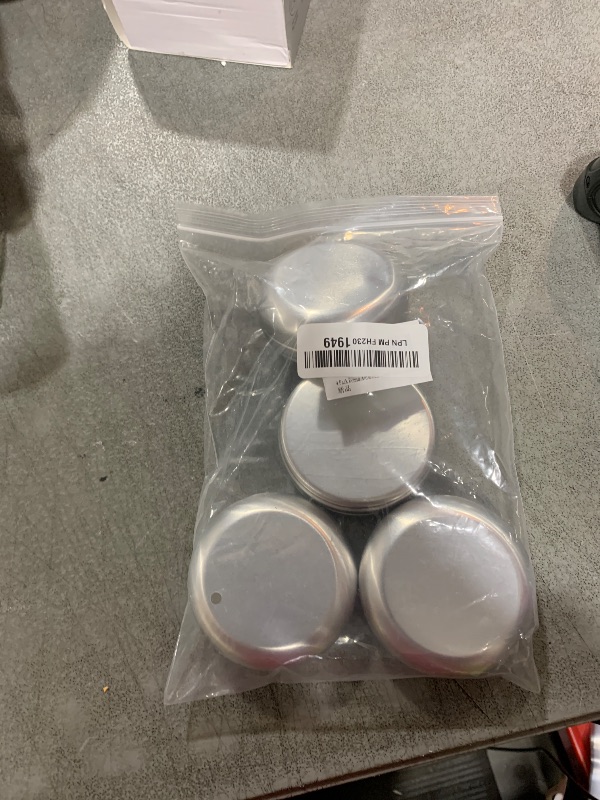 Photo 1 of 4 Pack Round Aluminum Soap Container Lightweight Travel Soap Dish with Drain Bathroom Soap Holder for Portable Soap Holder and Travel Accessories