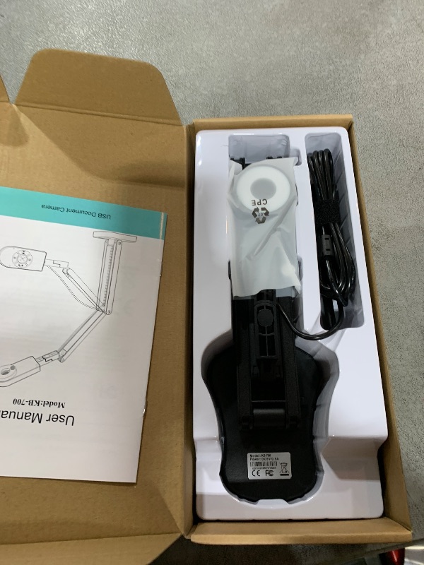 Photo 1 of Gawervan 8MP USB Document Camera, Auto Focus, LED Light, Image Reversal, Built-in Mic, Mac OS, Windows, Chromebook for Distance Learning, Remote Teaching, Web Conferencing, Live Demo (KB700)