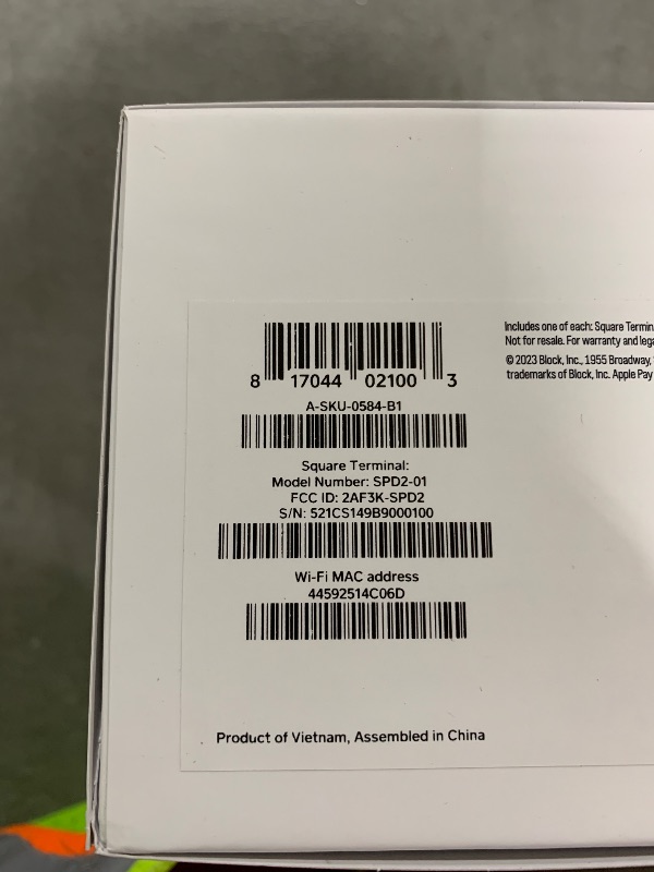 Photo 1 of Square Terminal - Credit Card Machine to Accept All Payments | Mobile POS