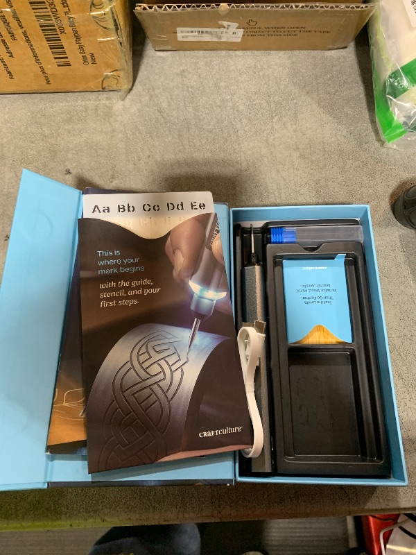 Photo 1 of EtchMate Engraving Pen for Metal, Wood, Glass, Plastic & All Materials - Engraver Pen Tool - Teen Boy Gifts - Unique Gifts for Women, Teenage Girl - Cool Christmas Gift Ideas - Craft Kits for Adults