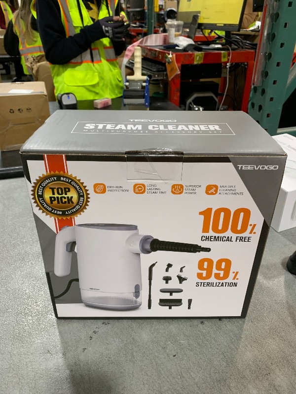 Photo 1 of TEEVOGO Steam Cleaner for Home, 15s Instant Heat Handheld Steam Cleaner Upgrade 650ML Tank, Lightweight Portable Steamer for Cleaning Grout, Floor, Couch, Furniture, Kitchen, Lockable, Refill Any Time