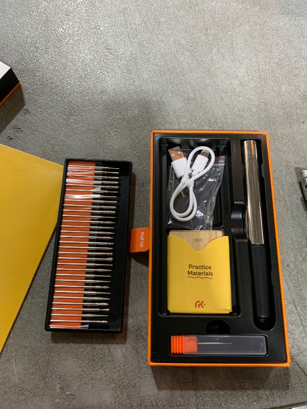 Photo 1 of Resparked Customizer Engraving Pen (Formerly Culiau): Ultimate Cordless Portable Tool for Artists & DIYers - Engrave 50+ Surfaces - Beginner Friendly - Rechargeable - Free 30 Bits & Mastery Guide