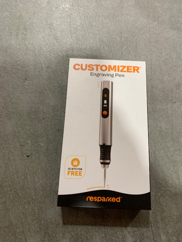 Photo 1 of Resparked Customizer Engraving Pen (Formerly Culiau): Ultimate Cordless Portable Tool for Artists & DIYers - Engrave 50+ Surfaces - Beginner Friendly - Rechargeable - Free 30 Bits & Mastery Guide
