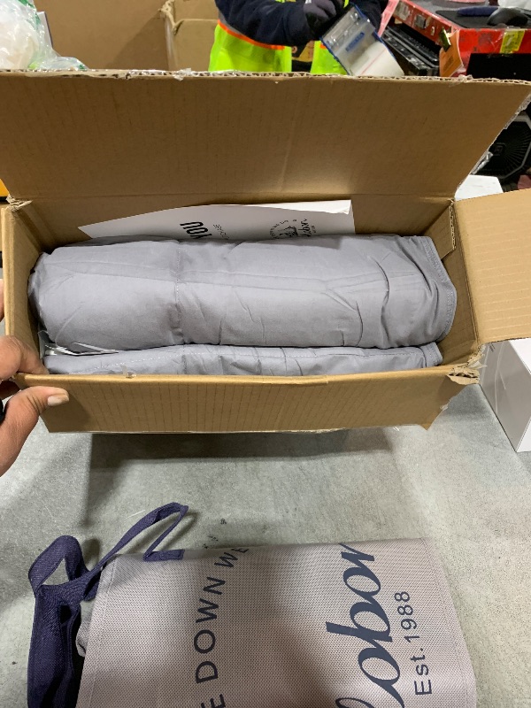 Photo 1 of Globon Summer Down Blanket King Size, Extra Lightweight Comforter/Duvet Insert for Hot Sleepers, Noiseless & Extra Soft,12 Ounce Fill Weight, Grey