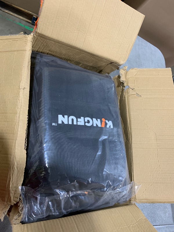 Photo 1 of Kingfun Car Rooftop Cargo Carrier – Waterproof 20 Cubic Feet Car Roof Bag Fit All Vehicles with/Without Roof Racks, Includes Anti-Slip Mat, 8 Reinforced Straps & 6 Door Hooks, Luggage Locks