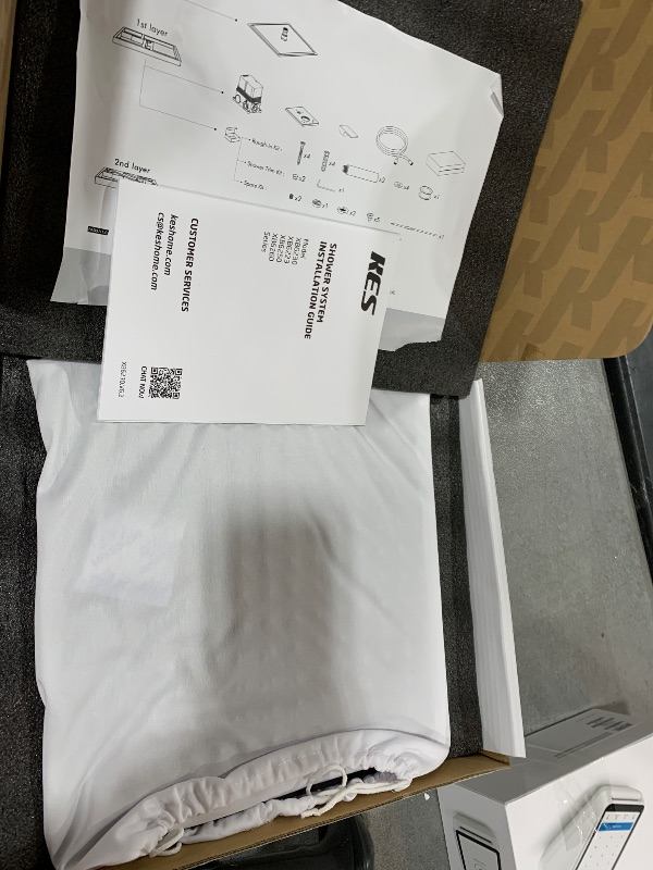 Photo 1 of KES Shower Faucet, Shower Faucets Sets Complete 12 Inch Rain Shower Head with Handheld Spray, Pressure Balance Shower System (cUPC Certified Shower Valve Included), Matte Black, XB6230F18S12-BK