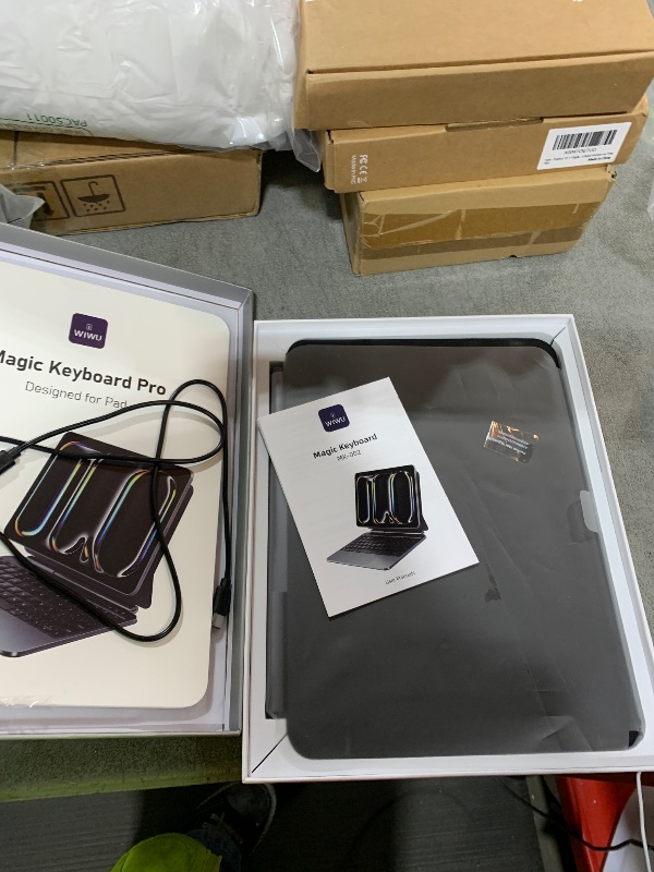 Photo 1 of Jibrealg Keyboard Case for iPad 11th (A16, 2025) & iPad 10th Generation, Ultra-Slim Magic Keyboard with Multi-Touch Trackpad, 7 Colors Backlight, Smart Keyboard for iPadA16, Black