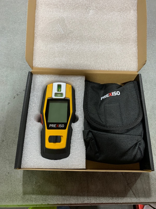 Photo 1 of PREXISO 2-in-1 Stud Finder with Laser Level, Rechargeable Multi Surface Cross Line Laser & Wall Stud Scanners Tool for Hanging Frames & Picture, Wood Ac Wire Metal Studs Joist Pipe Detection
