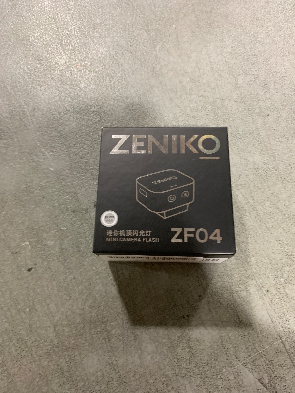 Photo 1 of Zeniko ZF04 Lightweight On-Camera Flash,Mini Flash Speedlite, CCT 6500K±200K,372 Full-Power Flash Light with Universal Hot Shoe Mount Fit for Canon, Nikon, Sony, Fuji,Leica Cameras (Silver)